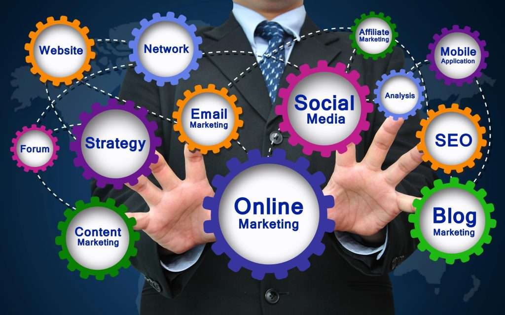 SEO and social media concept